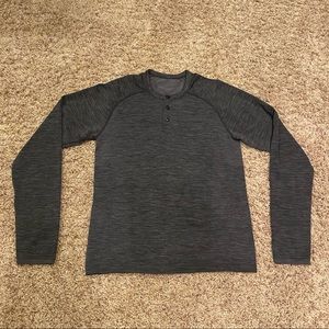 Lululemon Metal Vent Long Sleeve 3 Button Henley Shirt Size SMALL - Get It